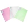 KOMBIUDA 3pcs Multi-Layer A4 File Folders Lightweight Waterproof Document Organizer with Large Capacity and 20 Pages, Suitable for Business Files, Notes, and School Paper Storage