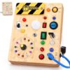 Konijiwa Busy Board - Montessori Toys for 1-3 Years Old Boys & Girls | Sensory Toys for Kids with Autism | Toddlers Learning Activity for Early Development (Busy Board v2)