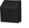 KONWLANG Kids Mud Kitchen Cover, 600D Oxford Waterproof Heavy Duty Outdoor Covers for Toddlers Wooden Play Mud Table, UV Resistant Dustproof All Weather All-Season Protection Cover, Black