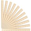 Koogel 24 Pack Wooden Rulers, 12inch/30cm Bulk, Wood Measuring Rulers