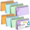 Koogel Spiral Index Cards, 3x5 Lined, 400 Count, 5 Packs of 80, Colored