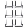 Kopinma 6pcs 3 Inch Plate Stands for Display Metal Frame Holder Stand Picture, Decorative Plate, Book, Photo Easel