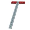 Kopinma Woodworking T Square Ruler Aluminium Alloy Metal Woodworking Drawing Crafting Drafting Tool with Scale