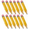 kousoer 12 Pcs 27 Inch Giant Large Inflatable Pencil Birthday Party Favors Pencil Hanging Classroom Decoration