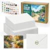 KOVIEDE 100 Pack Blank Watercolor Cards with Envelopes 4 x 6 Inch