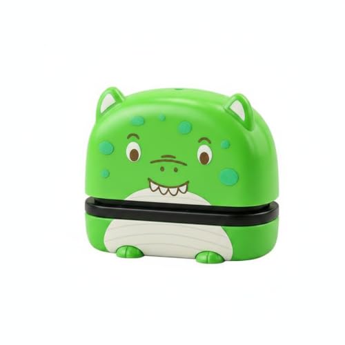 kowaku Children Name Stamp Stamp Personalized Name Seal Custom Self Inking Quick Marking with Body and Stamp Area Suitable for Classroom Use Office Desk Home Organization Teacher Gifts, Green