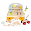 kowaku Kids Wooden Workbench and Tool Set Children's Construction Tool Role Play Screwdriver Wrench Nuts Bolt Set for Kids Party Toy