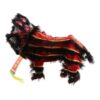 kowaku Marionette Lion Toy Chinese Lion Dance Puppet Hand String Plush Puppet Craft Symbol of Good Fortune Suitable for Chinese New Year Parties, Red Black