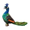 kowaku Plush Peafowl Doll Stuffed Animal Toy Plush Bird Figure Ornament Soft PP Cotton Construction Lightweight Portable Design for Kids Gift Home, Height 25cm