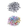 kowaku Set of 476pcs Multicolor Wiggle Wiggly Googly Sticky Eyes with Self- DIY Crafts Doll Toy Accessories (Assorted Size)