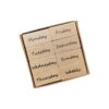 kowaku Vintage Wood Stamp Set Wooden Stamps Rubber Stamps Craft Stamps Ink Stamps Eco Friendly Wood Clear Pattern Split Design for journaling Scrapbooking, Week