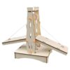 kowaku Wooden Suspension Bridge Model DIY Kit Drawbridge Craft Building Science Experiment Kit for Children Students Assembly Suitable for