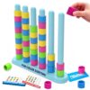 kowgical Color Matching Challenge Game, 1-2 Player Color Stacking Toys Game