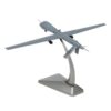 KQFCAZRE Painted Finish Curved Stand Unmanned Combatant Drone Model Unmanned Combatant Fly Machine Model