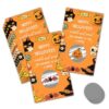 Kqfdr Spooky Halloween Party Games for Adults, Pumpkin Halloween Scratch Off Cards -50Pcs, Party Supplies for Small Business Favors - B08