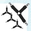 Ksasky Bed Sheet Holder Straps Adjustable Non-Slip Sheet Clips