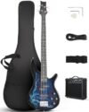 Ktaxon Electric Bass Guitar 4 String Bass Guitar Kit-Lightning