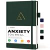 KUMEER Guided Anxiety Journal for Women & Men – Cognitive Behavioral Therapy (CBT) Journal with Repetitive Mindfulness Prompts, Anti-Anxiety Techniques, Overthinking & Brain Dump Journals for Mental Health & Wellness