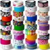 KUNMINGER 40 Rolls Washi Tape Set - 15 mm Wide Colored Decorative Tape for DIY Crafts, Junk Journal Supplies, Scrapbooking Supplies, Bullet Journals, Planners, Party Decorations