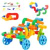 KUTOI Pipe Building Toys, Early Learning Educational Tubular Pipes, Kids Building Blocks, STEM Toys for 3 Year Old + Boys and Girls, 72 Pcs Stim Toy Set