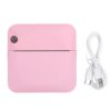 Kuuleyn Mini Thermal Printer,Sticker Printer, Inkless Portable Printer Pocket Label Maker with APP for Creative DIY Photos,Diaries, Photos, Study Notes (Pink)