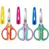 KVSATTI 6" Kids Scissors,With Protective Cover Blunt Tip Ages 5-8 Student,for School Home Paper Cutting,DIY Crafts - 3 Pack