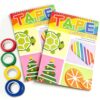 Kyerivs 2 Pack Tape Activity Books for Kids Ages 3-5, Airplane Essential Travel Toys Road Trip Activities for Toddlers Quiet Car Ride Toys for Kid Boy Toy Christmas Stocking Stuffer Girl Gifts