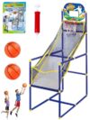 Kysryye Kids' Indoor Basketball Arcade Game with 2/4 Balls, 48in Adjustable Arcade Basketball Game Hoop Set Outdoor Backyard Party Carnival Game Sports Play Toy Home Party Educational Birthday Gift