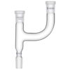 Labasics Borosilicate Glass Distillation Adapter, 3 Way Claisen Distilling Adapter with 14/20 Joints Chemistry Apparatus Lab Glassware