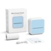 Label Maker Machine with Tape - Mini Sticker Printer Bluetooth Label Printer for Home Office Organization, Wide Waterproof Labels, Portable Thermal Sticker Maker (Blue)