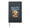 Labrador Retriever Vintage 90s Dog Lover 80's Labrador Owner Hardcover Journal, Black