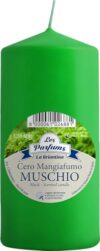 La Briantina Scented Smoke-Eating Candle, Burning Time 75 Hours, 13 x 6 cm, Green, Musk Scent