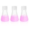Labvida Plastic Erlenmeyer Flask Set with Screw Cap - 100ml Molded Graduations - 3 pcs, LVAH003