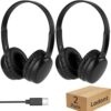 Ladont 2 Pack USB Type C Wired Headphones for Kids School Classrooom