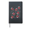 Ladybug Flight I Insect Cute Seven Spot Beetle Kids Hardcover Journal, Black