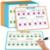 Laffunz 12 Packs Phonemic Awareness Dry Erase Board, Speech Therapy Material Dry Erase Phonics Games Flash Cards, Elkonin Boxes Science of Reading Spelling Manipulatives Classroom Materials Must Have