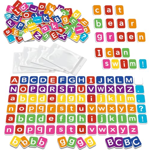 Laffunz Magnetic Letter Tiles Toddler Abc Alphabet Fridge Magnets Alphabet Learning Toys Phonics Manipulatives Spelling Reading Games Phonemic Awareness Sentence Building for Kids Homeschool Classroom