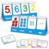 Laffunz Place Value Manipulatives Flip Chart, Math Manipulatives Kids Base Ten Blocks for Math Games Number Counting Blocks, Teacher Must Haves Elementary Classroom Homeschool Supplies