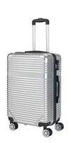 Laguna Beach Riviera Hard Shell Suitcase Set Trolley Suitcase Travel Suitcase, silver, L, Riviera