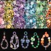 LAIDANLA 6 Color Assorted Acrylic Beads for Bracelets Random Cute Beads Aesthetic Flower Star Heart Bow Butterfly Bear Candy Mix Beads for DIY Necklace Keychain 240g