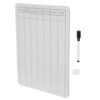 LALADEFIEE Double Sided Dry Erase Whiteboard for Classroom and Home Use, 9x12 Inch Small White Board with Printed Grids and Lines, Thickened Wood and Plastic Board for Effortless Writing