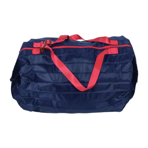 LALADEFIEE Foldable Nylon Shopping Bag with 20kg Capacity, Stylish High-density Woven Material Tote for Moving Essentials and Grocery Shopping Trips, Sturdy and Even Weight Distribution
