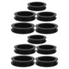 LALAFINA 10pcs Silicone Piggy Bank Stopper with Tight Seal and Easy Access, Round Black Money Box Plug for Coin Bank Closure, Classic and Modern Style Saving Box Accessory