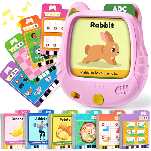 lalalark Talking Flash Cards for Kids 3 4 5 Year Old, Toddler Learning Toys with 136 Sight Words & 64 Games, Montessori Educational Toy for Kids, Preschool Learning Activities, Boys Girls Gifts