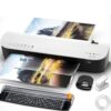 Laminating Machine A4, Thermal & Cold Laminator with Paper Trimmer & Corner Rounder, 2 Function Modes, Warm-up in 2-3 Min, Speed 280-340 mm/Min for Home, School, Office