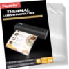 Laminating Sheets, 100 PCS 3 Mil Laminating Pouches 9 x 11.5 Thermal Laminate Sheets Holds 8.5 x 11 Inch Sheets, Universal Lamination Paper for Laminator, Photos, Files, Round Corner Letter Size