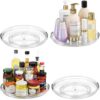 LAMU 4 Pack 12'' Lazy Susan Organizer Turntable for Cabinet, Pantry Organizers and Storage, Rotating Condiment Organizer for Kitchen, Table Top, Fridge, Countertop, Spice Organization