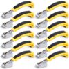 Lanties 12 Pcs Staple Remover, Staple Puller Tool with Non Slip Handle, Upholstery Heavy Duty Nail Removers for Furniture, Floor, Wooden Box, Carpet, Cardboard Box