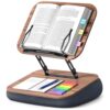 Lap Bean Bag Book Holders for Reading Hands Free, Adjustable Book Stand