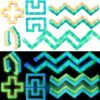 LaRandom 36 Pcs 24 Links Fidget Wacky Tracks Toys Bulk Glow in The Dark Snap Fidgets Snake Click Sensory Toys Puzzles for Kids Classroom School Adults Autism Stress Relief, Party Bag Fillers